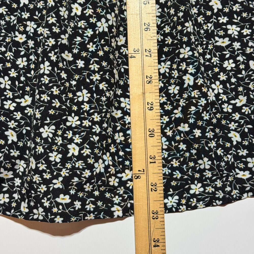 Shein Black & White Floral Mini Dress Size Medium - Picture 2 of 5